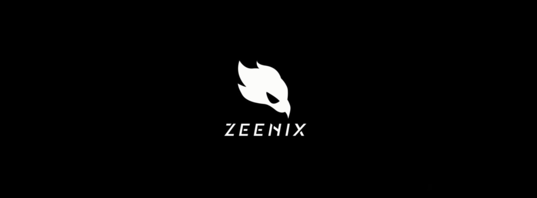 Imagem com fundo preto e logo do Zeenix(pc portatill da tectooy)